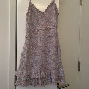 Floral body con tank top dress